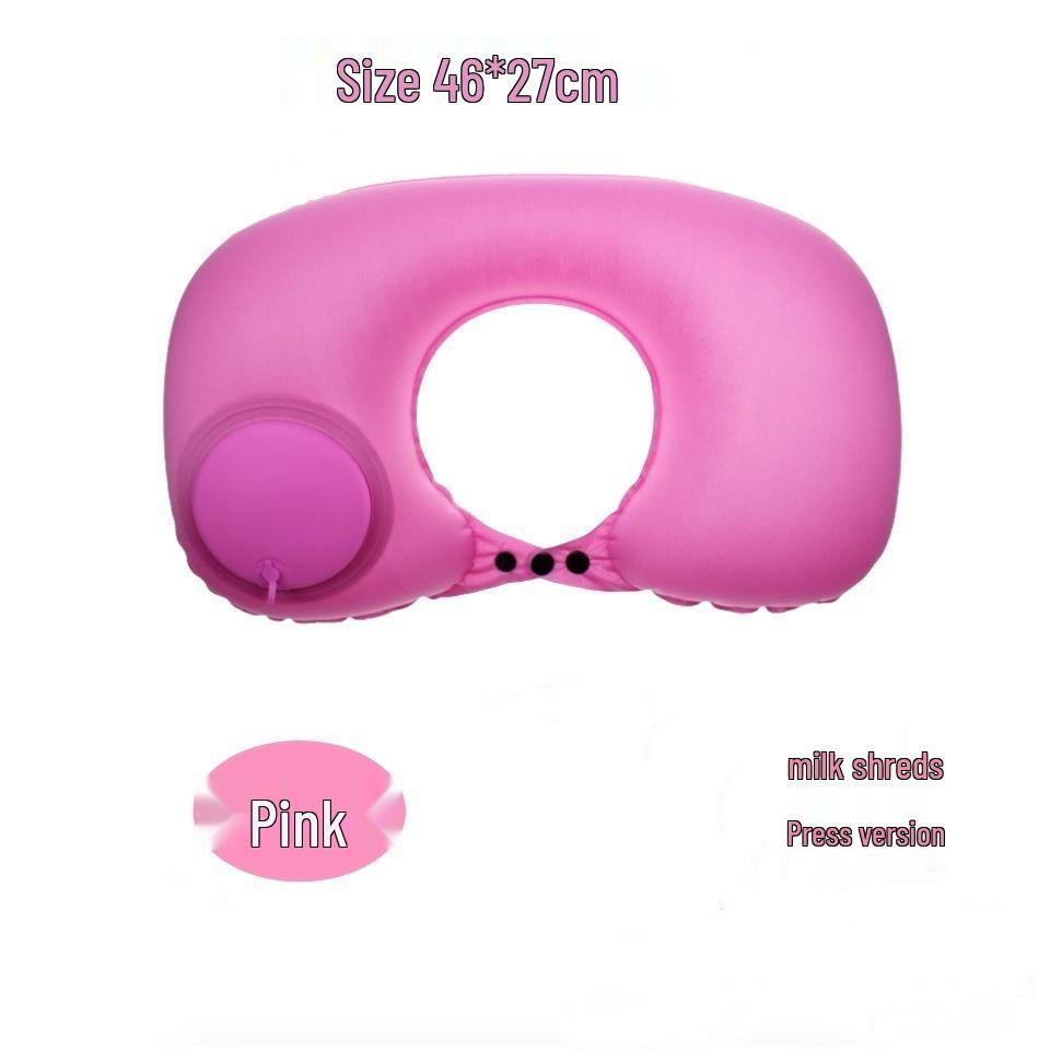 Inflatable U-Shaped Neck Pillow for Travel and Outdoor Use