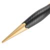 Portable Anion Anti static Round Hair Comb Salon Styling Brush Gold & Black (25mm)