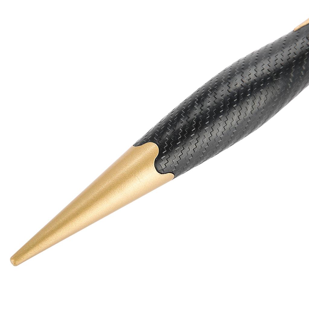 Portable Anion Anti static Round Hair Comb Salon Styling Brush Gold & Black (25mm)
