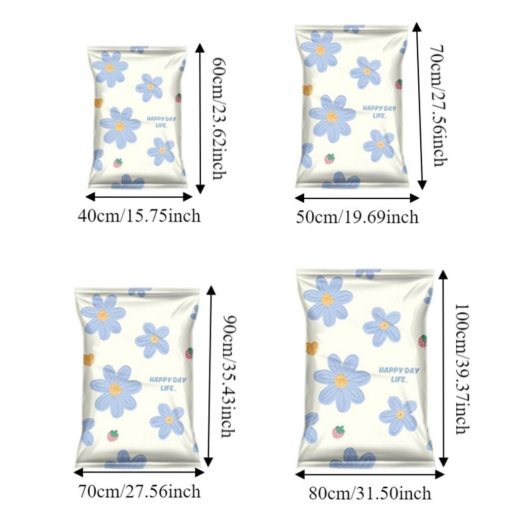 4PCS Space Saving Vacuum Storage Bag Large Capacity Clothes Moving Bag Quilt Organizer  for Home