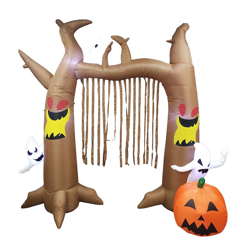 

Хэллоуин Надувной Двор Вечеринка Мертвое Дерево Арка Призрак Тыква Декор 2.4m Arch,US Plug