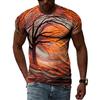 New Fashion Europe and America Retro Graffiti Men T-Shirt Summer