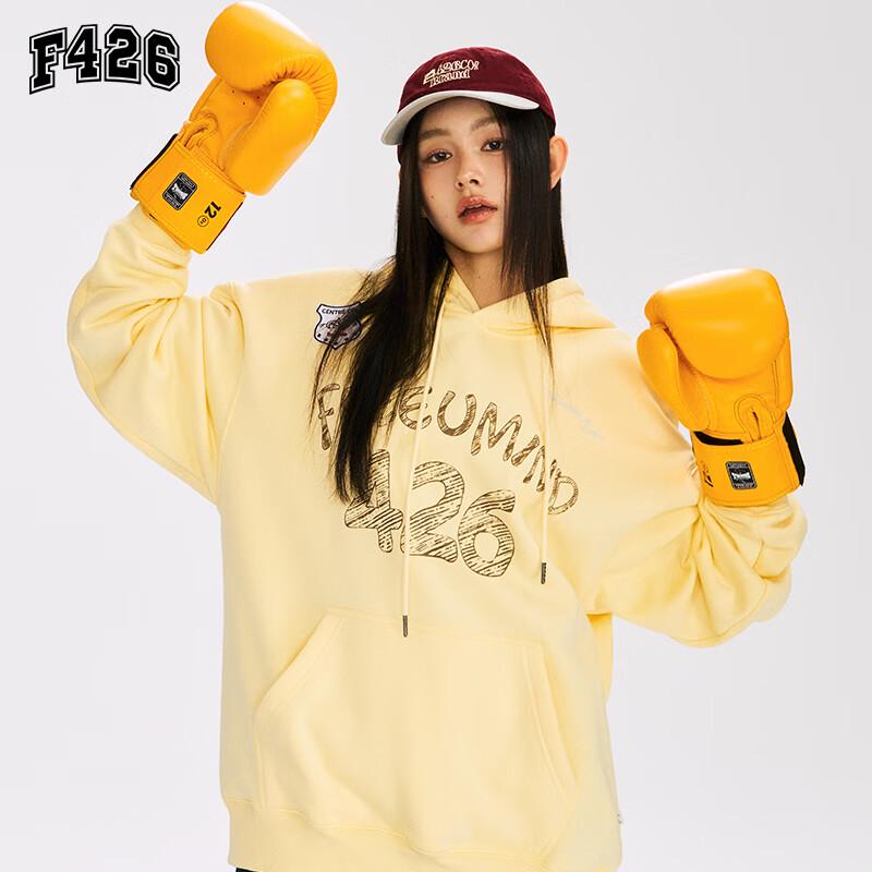 

F426 Unisex Graffiti Print Loose Fit Hooded Hoodie M