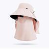 Wide-brimmed Sunshade Shawl Cap Anti-UV Mask Picking Tea Hat Cycling Cap Neck Protection Hat  Women