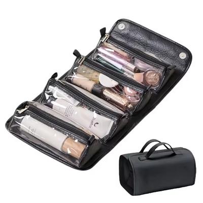 Abnehmbare Kosmetiktasche, tragbar, große Kapazität, 4-in-1-Make-up-Taschen, tragbar, faltbar, Reise-Kosmetik-Aufbewahrungstasche