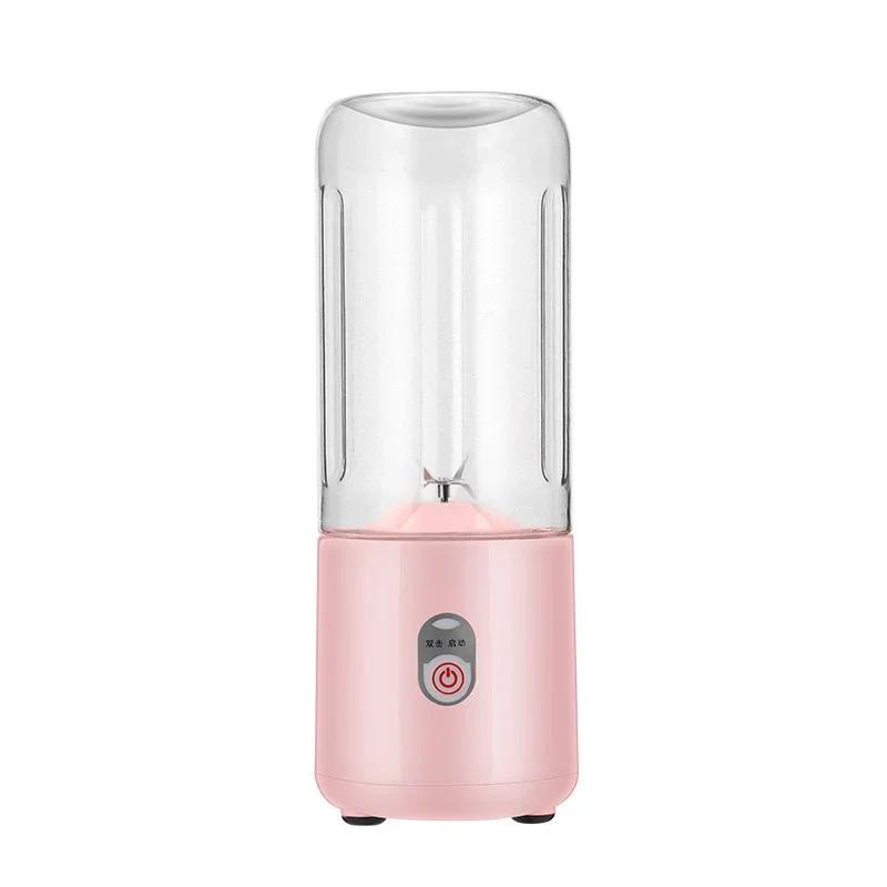 Usb Rechargeable Portable Blender 500Ml Fresh Fruit Juice Mixer 6 Blades Electric Shake Cup Cute Blender Smoothie Ice Crush Cup