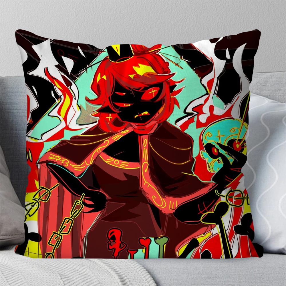 Cult Of The Lamb Anime Przygodowa Gra Wideo Poszewka na Poduszkę Kwadratowa Poduszka Sypialnia Sofa Wypoczynek Samochód Salon Dekoracja Domu 40X40