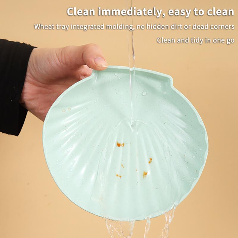 3Pcs Creative Plastic Fruit Plate, Snack Plate, Vegetable Plate, Bone Spitting Plate Snack Plate Nut Plate Dessert Plate