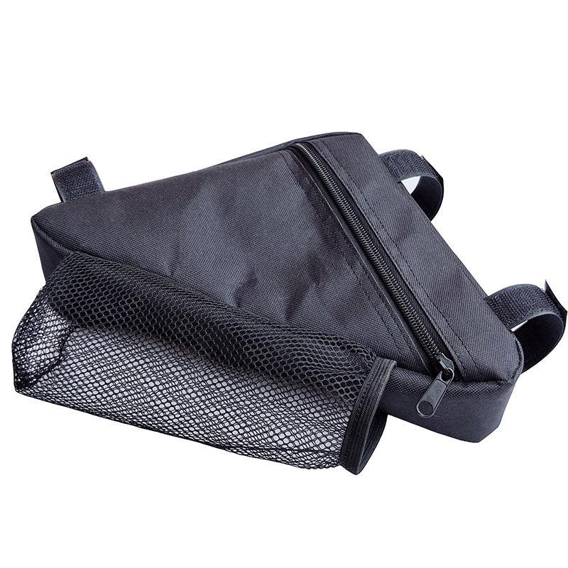 Bicycle Triangle Bag Riding Accessories Bicycle Bag Mountain Bike Front Bag Pipe Bag Crossbeam, Water Cup Pot Bag