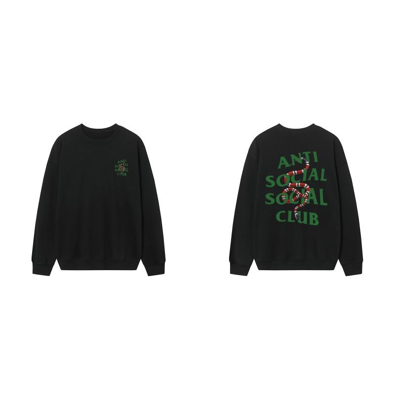 ASSC X Snake Co-Branded Crewneck Sweatshirt Loose Fit Men Women