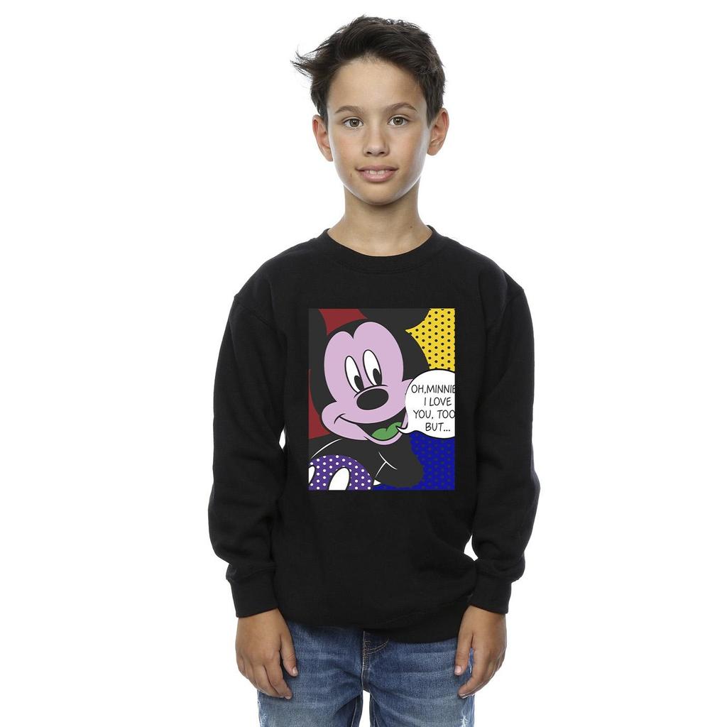 Disney Boys Mickey Mouse Oh Minnie Pop Art Sweatshirt