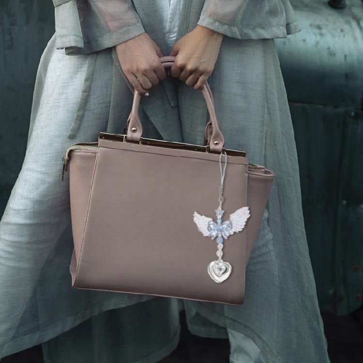 Delicate Blue Angel Wing Phone Pendant Backpack Phone Peripherals Decorations