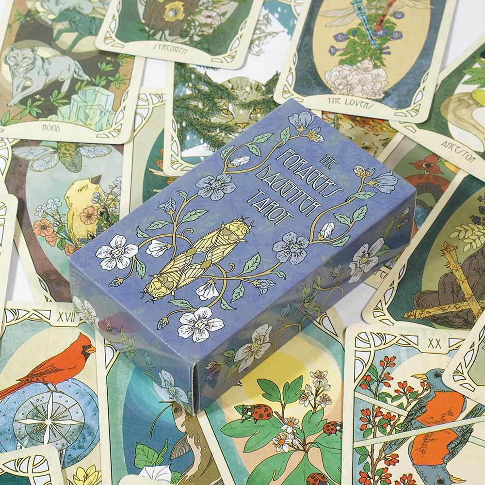 Forager'S Daughter Tarot Divination Set Inspired By Nature And Imbued With Rich Symbolism 83 Cards No Paper Guidebook