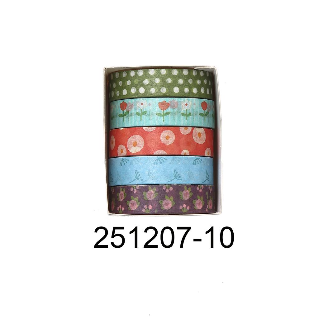 Retro Flower vintage Washi tape set, suitable for DIY photo frames, diaries, gift box packaging, exquisite decorative items