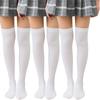 MOOKISOO 80 Denier Socks with Cat Paw Print Design on the Long Perfect for and Uniforms Sizes Over-the-Knee Inside, Non-Slip, Cute, Women's Socks,