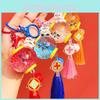 Traditional Chinese Lantern Keychain With Cartoon Lion Dance Design For Cultural Events