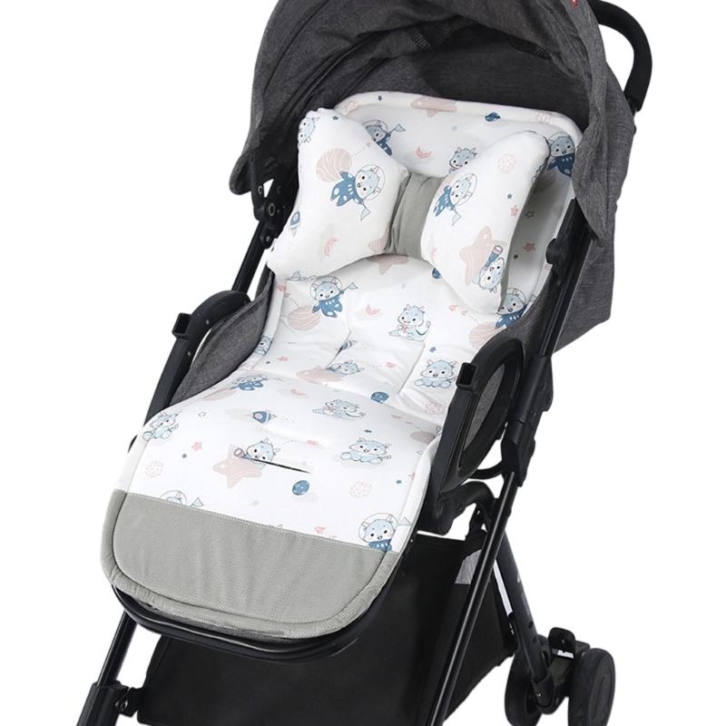 Breathable Pram Seat Pad Mattress Toddlers Newborns Strollers Seat Liner Strollers Pad Baby Pushchair Double Sided Cushion