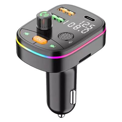 Car FM Transmitter Support Hands Free Calling 3 Charging Port Bluetooth FM Transmitter Car MP3