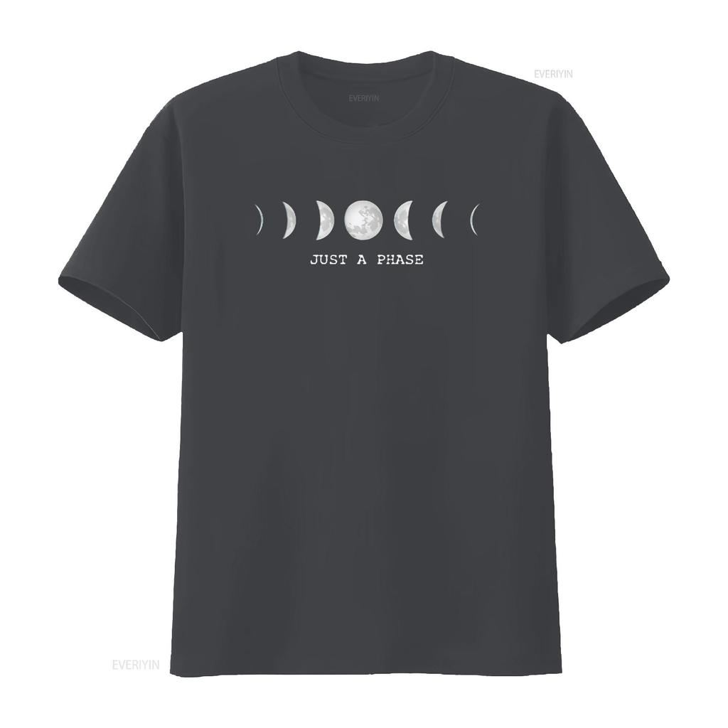 Jen Fáze Měsíce Tričko Lunární Vesmír Pánské Černá X Velká vintage Oprané značkové oblečení Měkké Pohodlné streetwear Stylové