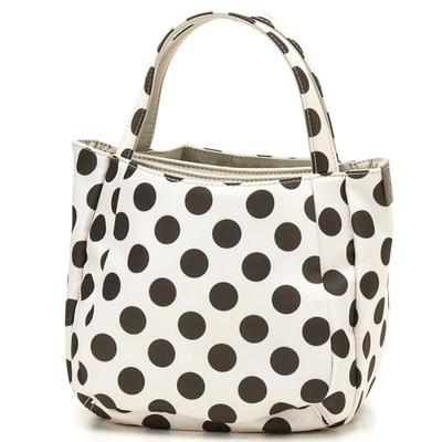 Tote Bag Bonded Tote SS Size Ivory [Isaac] [Polka Dots] 2-Way (33)