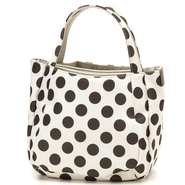 

Сумка-тоут Bonded Tote SS Size Слоновая кость [Isaac] [В горошек] 2-сторонняя (33)