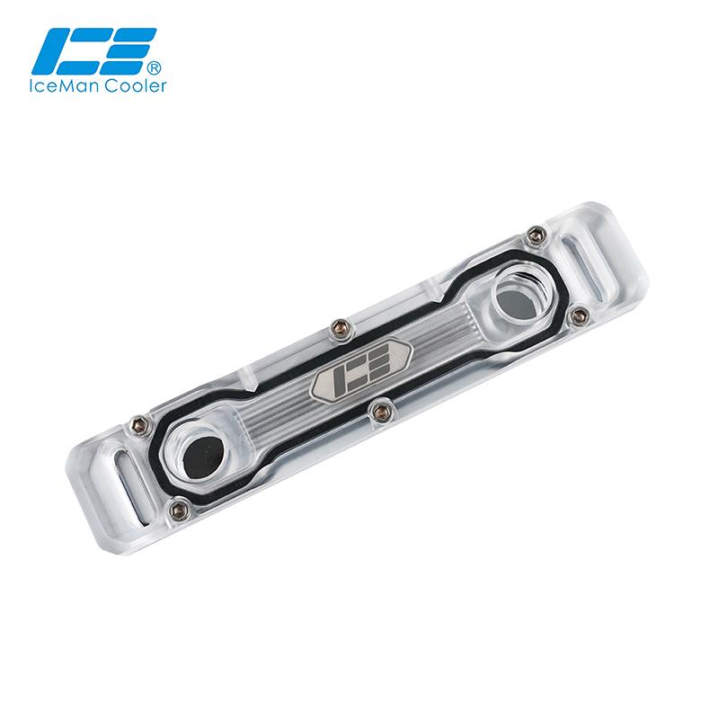

IceManCooler Two Dual Channels Memory Copper Water Block For Computer Water Cooling RAM Cooler ,Included Thermal Pad прозрачный