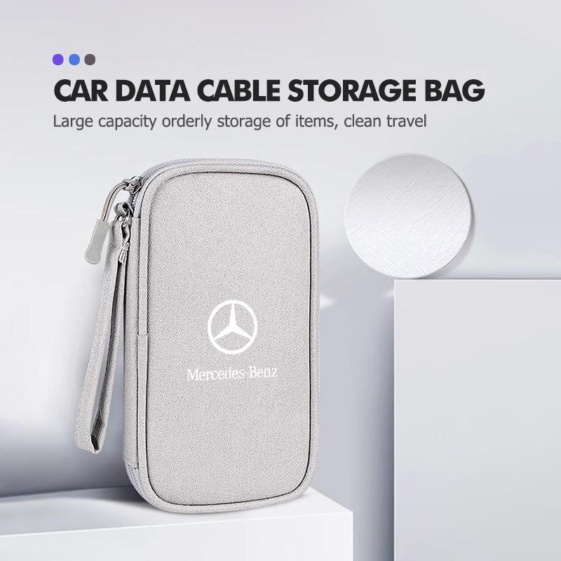 Car Sticker Car Storage Bag Portable Auto Travel Zipper Organizer Case For Mercedes Benz AMG A C E S G Class W201 W210 W108 W204