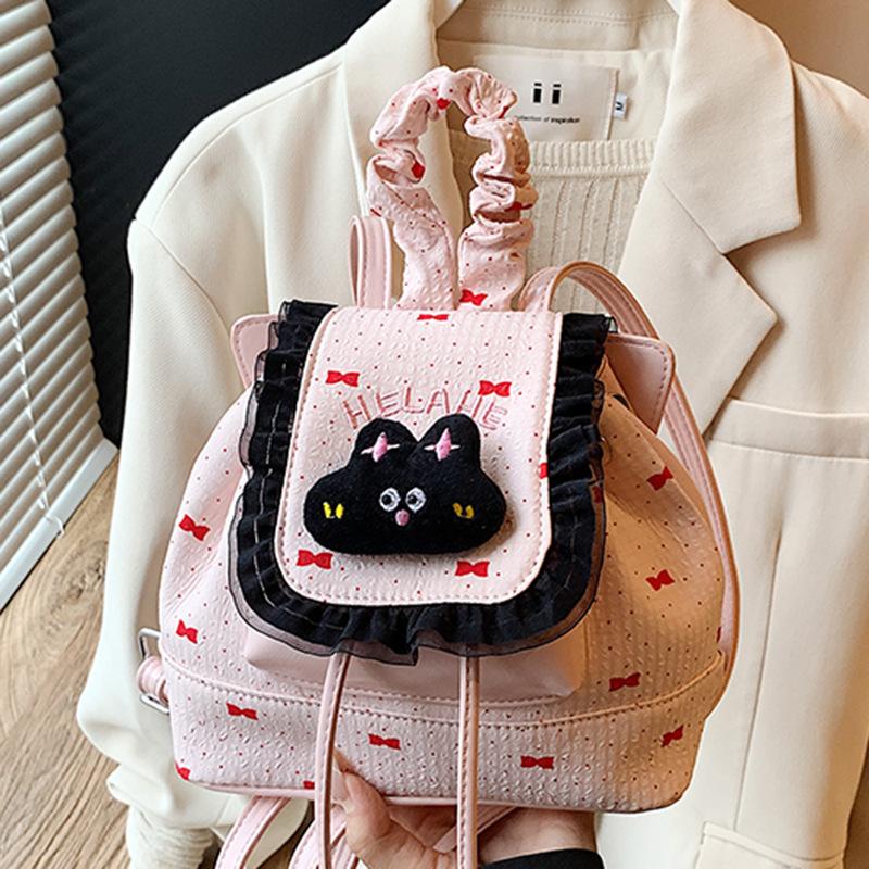 A Fresh and Elegant Backpack A Retro Fashionable and Niche Commuting Small Bag