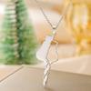 Hug Cats Necklace Women Stainless Steel Jewelry Cute Animal Pet Hugging Pendant Lovely Kitten Neck Chain Fashion Christmas Gifts