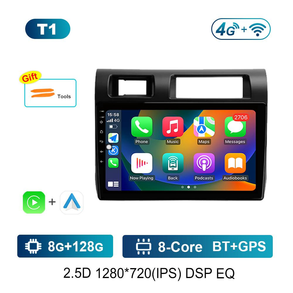 Video Multimedia Player for Toyota Land Cruiser LC 70 Series 2007 - 2020 Android Car WiFi+4G GPS IPS Screen Head Unit DSP Stereo