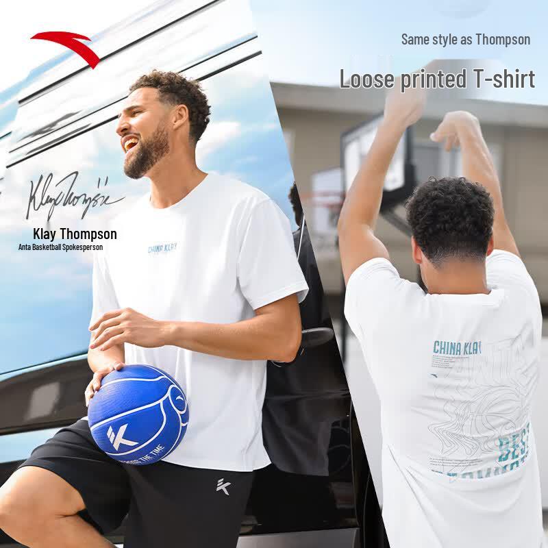 Anta Klay Thompson KT Series Men s Basketball Short Sleeve T-Shirt 3XL