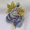 Exaggerated Floral Rhinestone Rose Brooch - Large Size Fashion Accessory