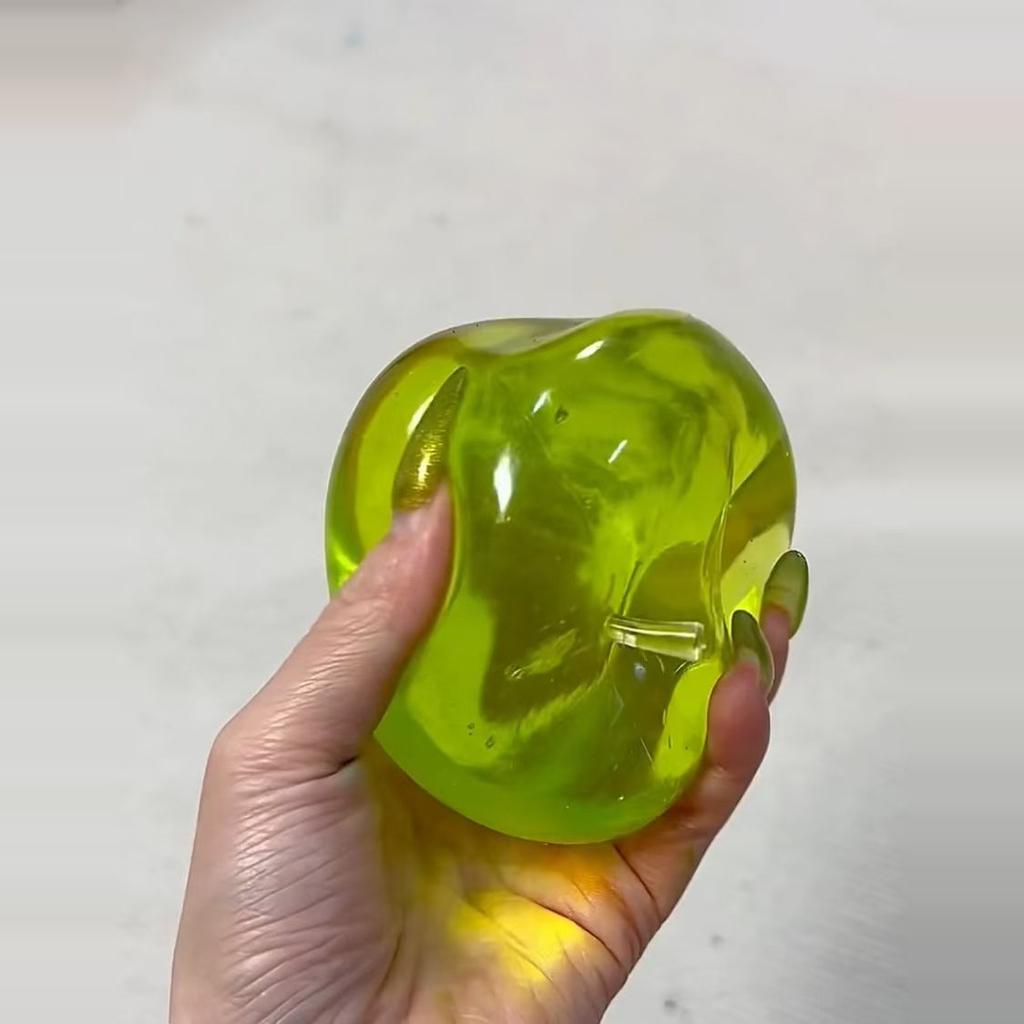 Apple Shaped Stress Relieving Ball, Slow Rebound Pinch Ball, Children's and Adult Stress Relieving Toy, ADHD Soothing Toy