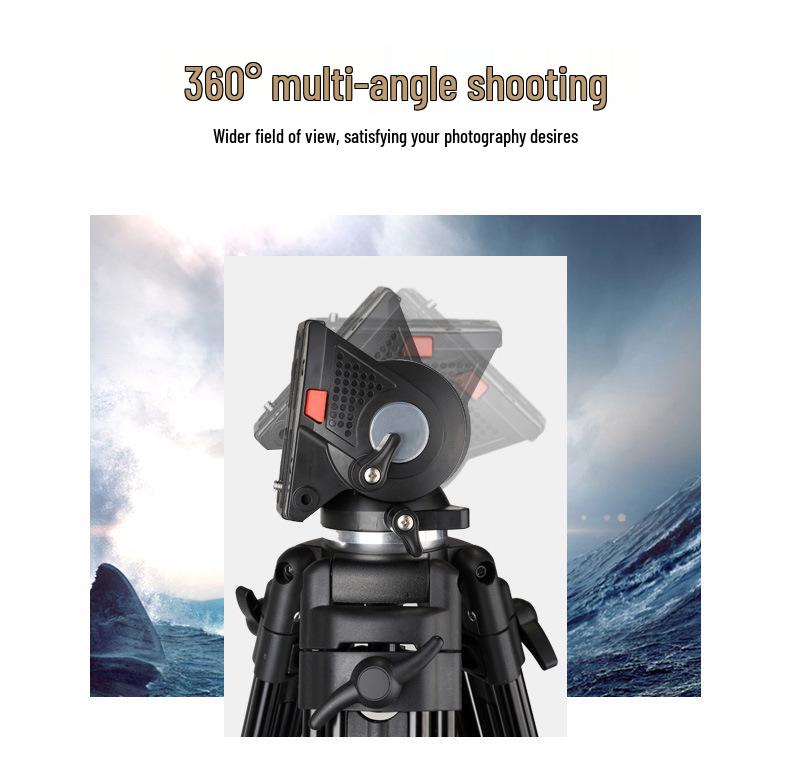 Weifeng WF-777 DSLR Tripod with Hydraulic Ball Head, 1.9m Professional Camera Tripod