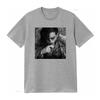 Vintage Streetwear Maluma Rapper Porträt Schwarz Weiß Druck Cool Lässig T-Shirt Vintage Gewaschen Weich Streetwear Atmungsaktiv