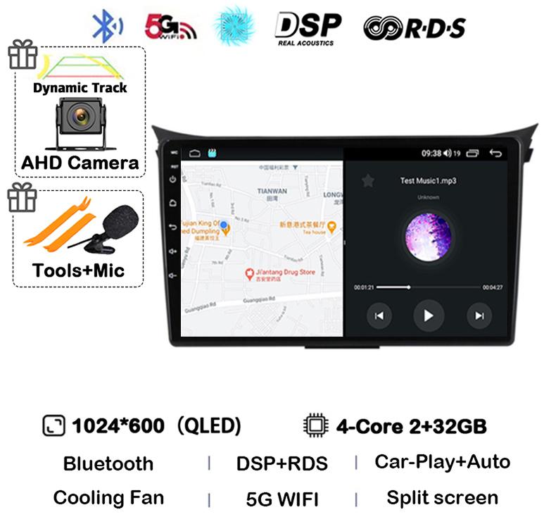 

Android 14 Auto Carplay For Hyundai I30 Elantra GT 2012 2013 2014 2015 2016 Car Radio GPS Multimedia Player Stereo 4G Head Unit