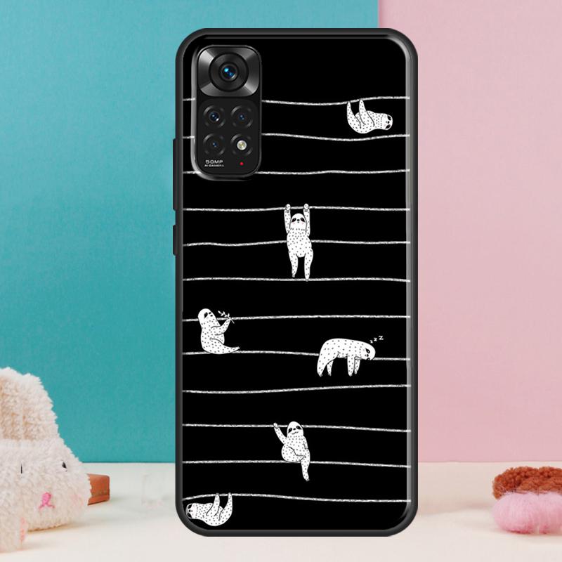 Sloth Cute Animal Case For Xiaomi Redmi Note 14 12 11 9 10 13 Pro 9S 10S 11S 12S Redmi 13C 10C 12C 14C Cover