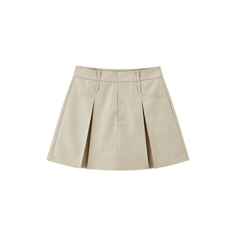 Peacebird Women's High-Waisted Wide-Leg A-Line Skort Shorts