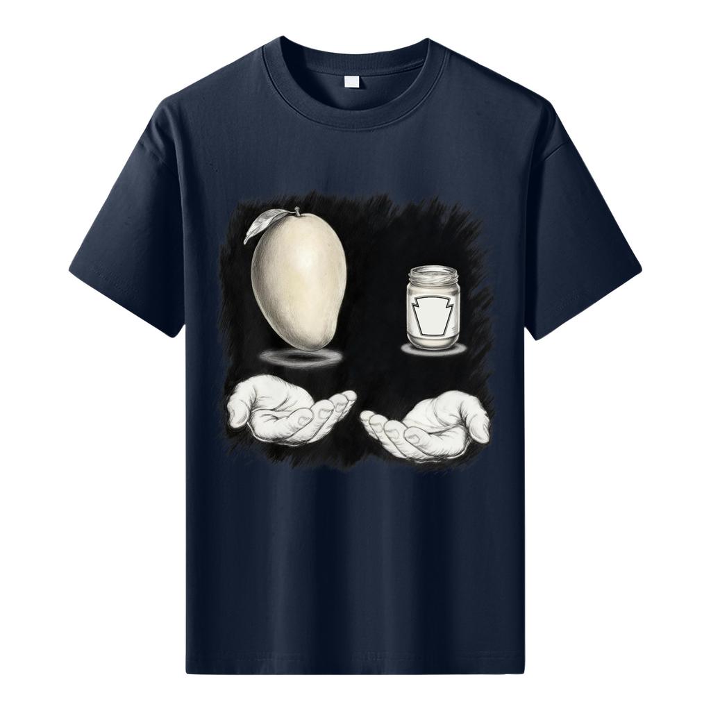 Men's Printed Short Sleeve T-Shirt Men's Loose Casual Short Sleeve Top