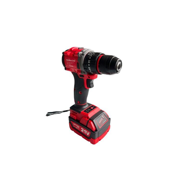 High-Power Brushless Lithium Electric Drill - Multi-Function Handheld Pistol Drill for Home Use