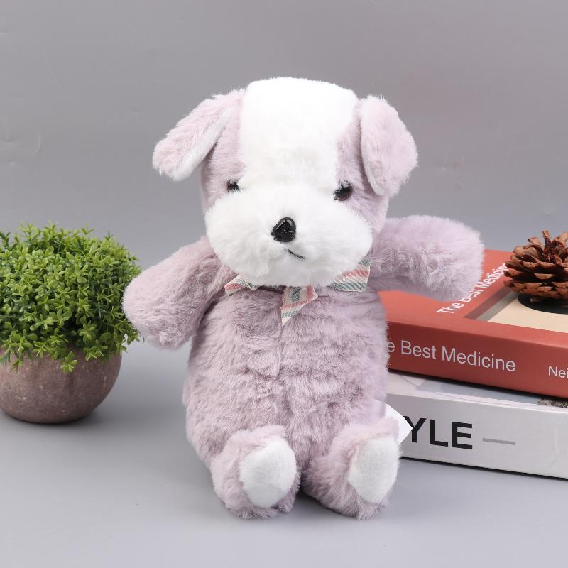 

Милый держатель для ручек в виде животного с молнией, 3D дизайн собаки, плюшевый пенал для карандашей в виде собаки, сумка для канцелярских товаров, подарки для детей к возвращению в школу фиолетовый