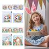 100PCS Multicolor Easter Candy Bags OPP Accessories Easter Cookie Bags Cartton Rabbit Eggs Wrapping Bag Biscuit Snacks Sugars