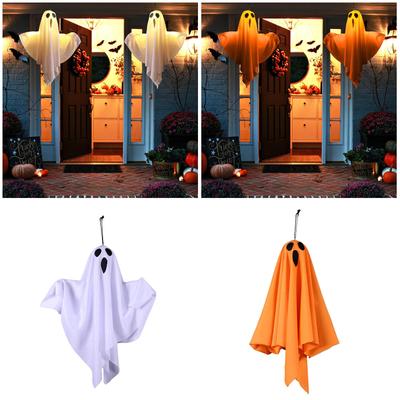 Spooky Ghost Halloween Decorations Glowing Flying Ghosts Scary Hanging Ornaments Horror Props Haunted House Party Supplies