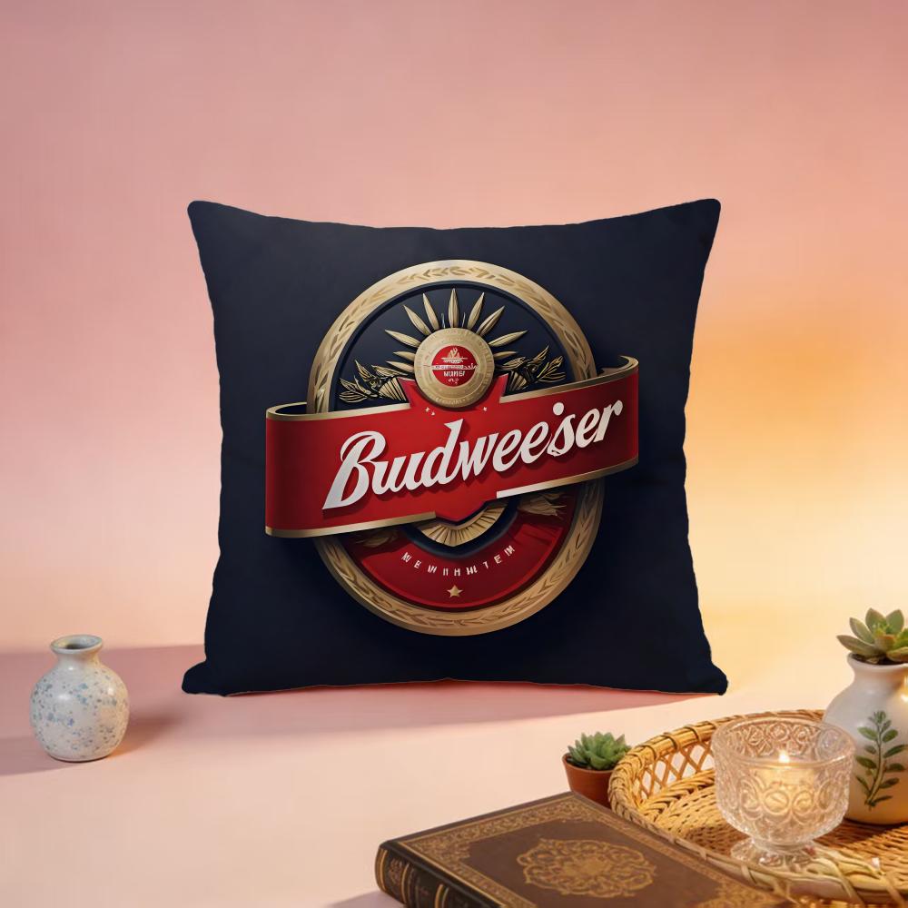 Hot BBudweseres Cushion Cover Premium SkinFriendly Pillow Case MultiPurpose for Home Office Travel