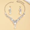 2PCS/3PCS/SET Sparkling Bridal Jewelry Sets Temperament Crystal Jewelry Sets  Holiday Gift