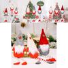 Adorable Forest Gnome Hanging Doll With Creative No-face Design For Festive Decor
