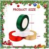Good-Christmas Ribbon, 4 Rolls 100 Yards Christmas Satin Ribbon Gift Wrapping Ribbon Double Faced Solid Satin Ribbon