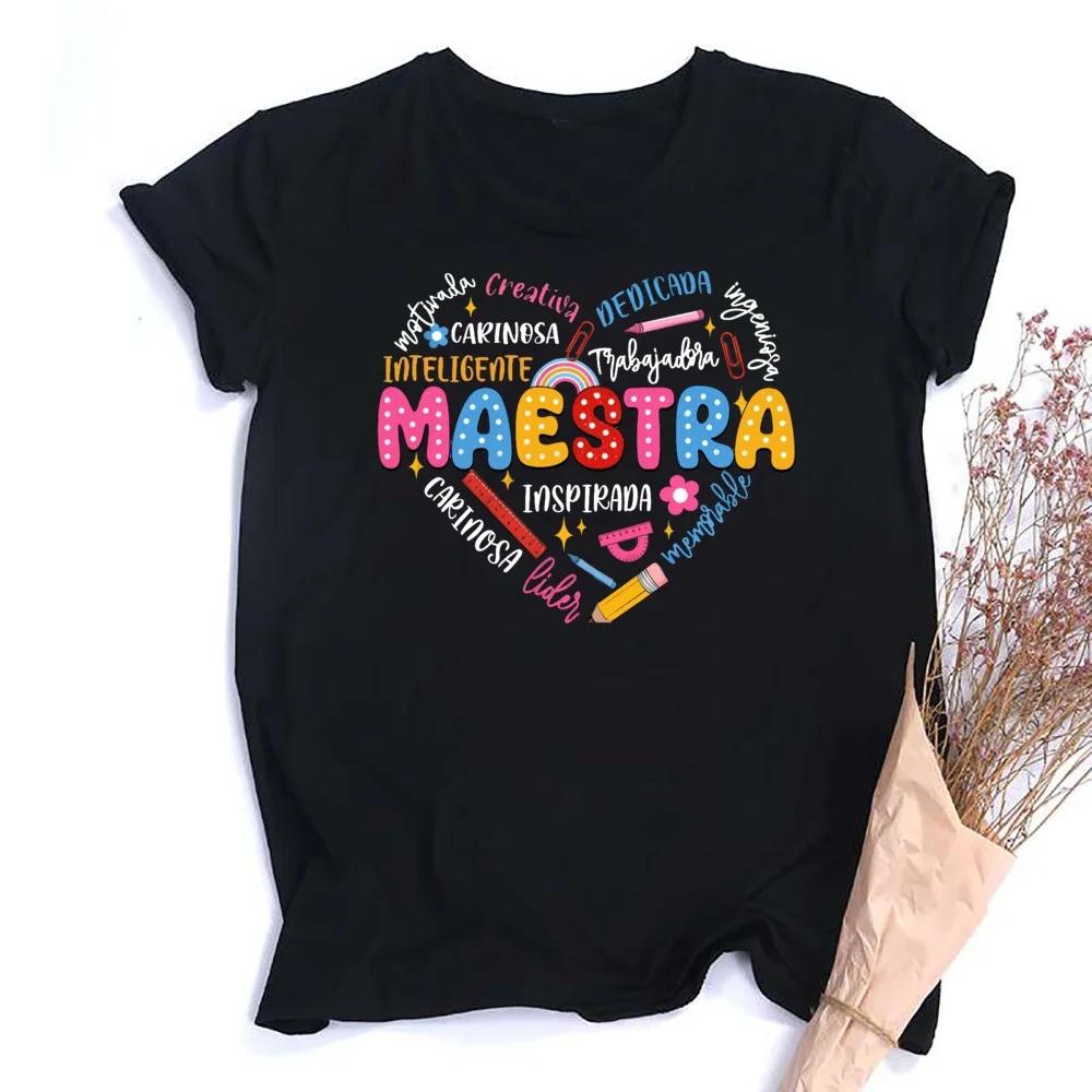 

Maestra Teacher Shirt Back To School Spanish Teacher s Shirts Teacher Appreciation Women Back To School Maestra T-Shirt M