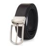 Belt Men'S Leather Two-Layer Belt Men'S Trendy Men'S Rotating Buckle Simple Business Belt Men'S Premium Sense