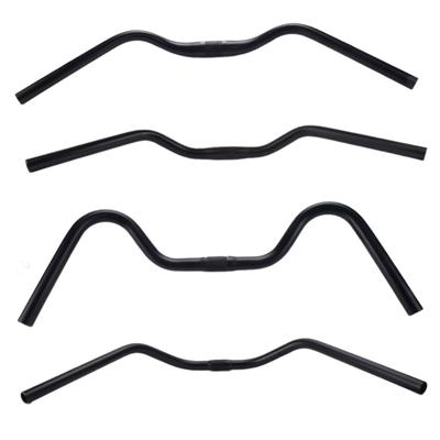 Bike Handlebar Comfortable Bent Bar Handle Bar Aluminum Alloy Flat Bar for City Bikes Road Bikes Riding Cycling Mountain Bikes